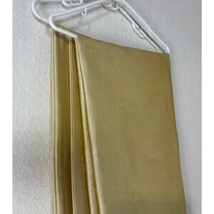 Restoration Hardware 100% Thai Silk Panels  (2) 50 X 96 in Light Gold